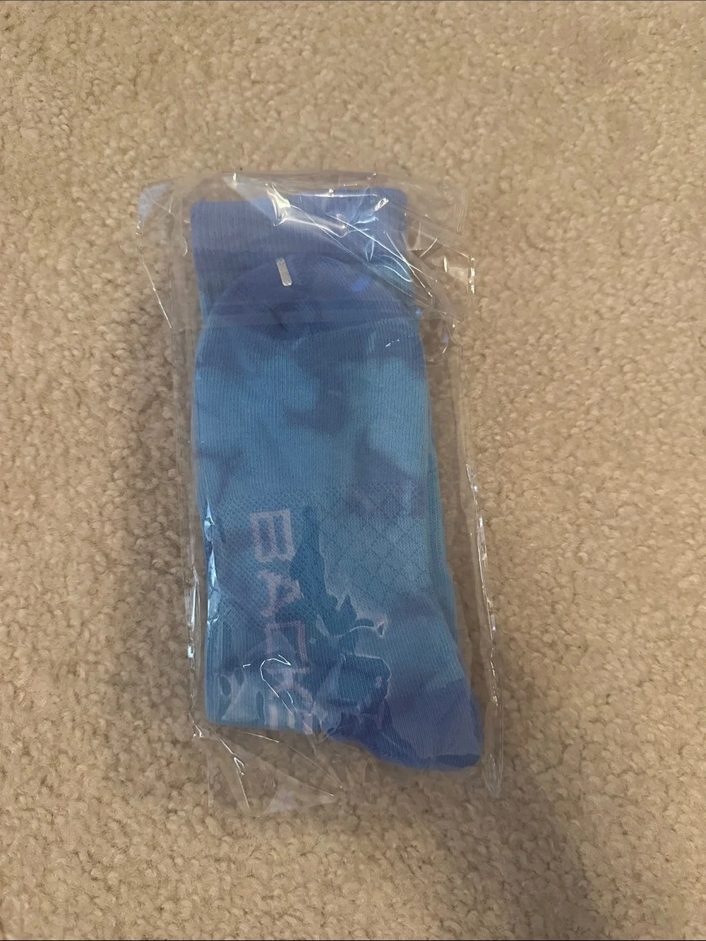 Backstreet Boys New Summer 2026 Blue Tie-Dye Logo Crew Socks